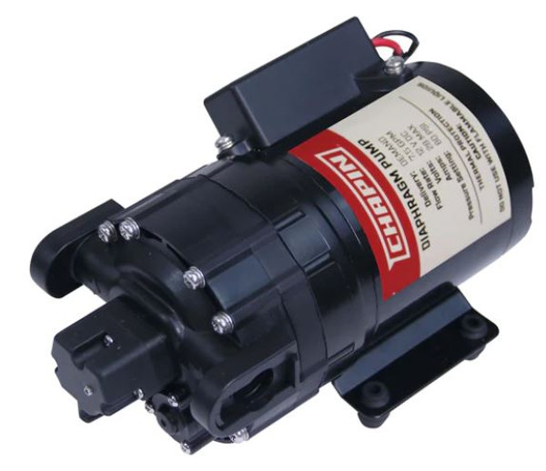 12V/7.0 GPM 60 PSI Self-Priming Diaphragm Water Pump for ATVs, Marine, Boating, Water Supply, Camping, RV Recreation & Boom Spray Systems