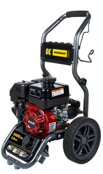 BE - 3,400 PSI - 2.3 GPM Gas Pressure Washer with KOHLER SH270 Engine and Axial Pump