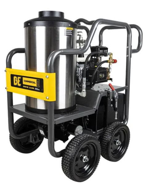 BE - 2,700 PSI - 2.8 GPM Hot Water Pressure Washer with Honda GX200 Engine and General Triplex Pump