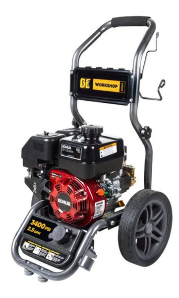 BE - 3,400 PSI - 2.5 GPM Gas Pressure Washer with KOHLER SH270 Engine and AR Axial Pump