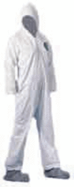 Maxshield Coveralls w/ Hood and Boots, Large 