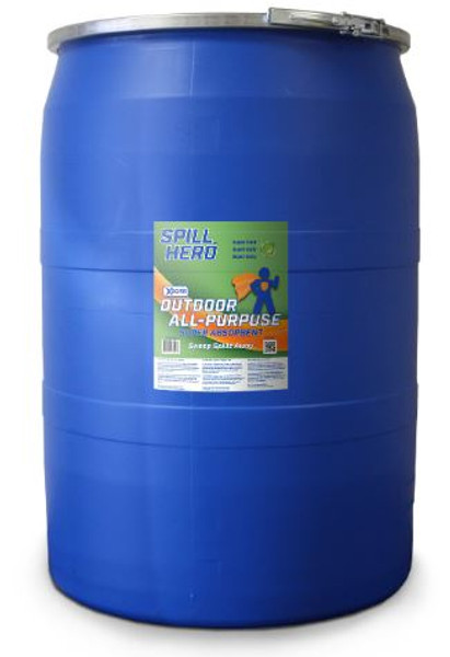 SPILL HERO OUTDOOR GRANULAR ABSORBENT IN 55 GALLON POLY DRUM