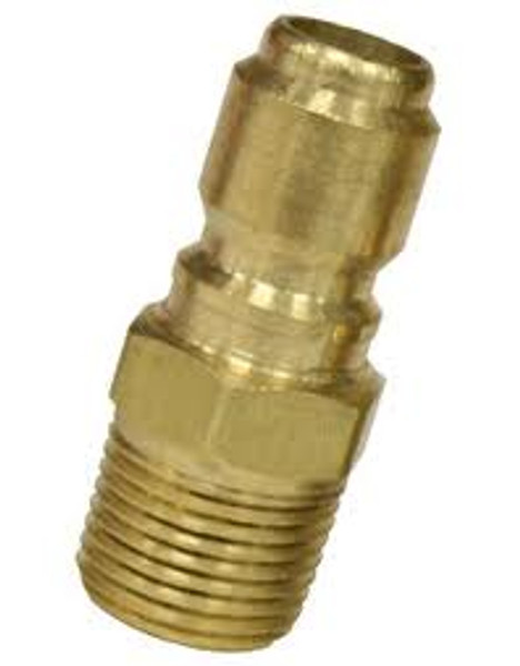 QC PLUG 1/2" MPT BRASS