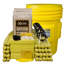 XSORB Caustic Neutralizing Spill Response Kit in 95 Gallon Drum ...