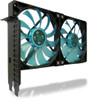 Gelid PCI Slot Fan Holder with two slim 120mm UV Fans GEL-SL-PCI-02