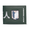 Attack on Titan Scout Regiment Logo Bi-Fold Wallet Green MW078560ATT