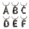 If Silver Metal Letter Keyring Personalised Alphabet Letters