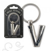 If Silver Metal Letter Keyring Personalised Alphabet Letters