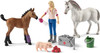 Schleich Farm World Vet Visiting Mare and Foal Toy Figure 42486