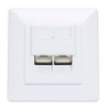 Intellinet 771900 Socket-Outlet 2 X Rj-45 White 771900