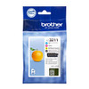 Brother Black Cyan Magenta Yellow Standard Capacity Ink Cartridge Multipack 15Ml LC3211VAL