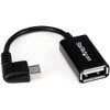 Startech.Com 5In Right Angle Micro Usb To Usb UUSBOTGRA