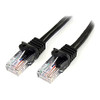 Startech.Com 5M Black Snagless Cat5e Utp Patch Cable 45PAT5MBK