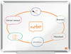 Nobo Premium Plus Magnetic Enamel Whiteboard Aluminium Frame 600X450mm 1915143 1915143