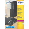 Avery Laser Filing Label Eurofolio 134X11mm 24 Per A4 Sheet White Pack 600 Label L7170-25