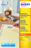 Avery Multipurpose Mini Removable Label 35.6X16.9Mm 80 Per A4 Sheet White Pack 2 L4732REV-25