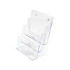 Deflecto Literature Holder 3 Tier A4 Portrait Clear 77301 77301 Deflecto Literature Holder 3 Tier A4 Portrait Clear 77301 77301