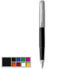 Parker Jotter Fountain Pen Black/Stainless Steel Barrel Blue And Black Ink 2096430