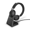 Jabra Evolve2 65 USB-A UC Stereo Headset with Charging Stand EVOLVE265UCSTEREOSTANDA