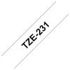 Brother TZE231 Black on White TZE231
