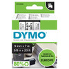 Dymo 99019 59mm x 190mm Large Lever Arch Labels Black On White 99019