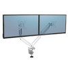 Fellowes 8056301 Platinum Series Dual Monitor Arm - White 8056301