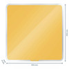 Leitz Cosy Magnetic Glass Whiteboard 45 x 45 cm Warm Yellow 70440019