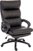 Luxe Luxury Leather Look Executive Office Chair Black - 6913 - 6913