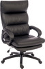 Luxe Luxury Leather Look Executive Office Chair Black - 6913 - 6913