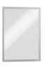 Durable Duraframe Magnetic Display Frame Self Adhesive A3 Silver Pack 5 486823