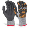 Beeswift Glovezilla Nitrile m Coated Gloves Grey Size L GZ04GYL