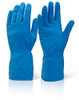 Beeswift Household Medium Weight Gloves Blue Size S HHMWBS