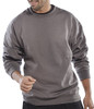 Beeswift Polycotton Sweatshirt Grey Size XXXL CLPCSGYXXXL