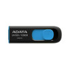 Adata 128Gb Usb 3.0 Memory Pen Retractable Capless Black & Blue AUV128-128G-RBE