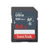 Sandisk Ultra 64Gb Sdxc Uhsi Class 10 Memory Card Up To 100Mbs Read Speed SDSDUNR-064G-GN3IN