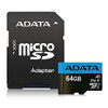 Adata 64Gb Premier Micro Sdxc Card With Sd Adapter Uhs-I Class 10 With A1 A AUSDX64GUICL10A1-RA1