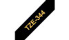 Brother TZE344 Tape Gold on Black 18mm TZE344