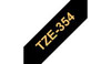Brother TZE354 Tape Gold on Black 24mm TZE354