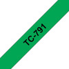 Brother TC791 Gloss Laminat 9mm. Black/Green TC791