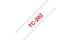 Brother TC202 Gloss Laminat 12mm. Red/White TC202