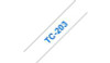 Brother TC203 Gloss Laminat 12mm. Blue/White TC203