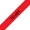 Brother TC491 Gloss Laminat 9mm. Black/Red TC491