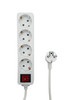 MicroConnect MC-GRU0045WS 4-way Scho Power Strip MC-GRU0045WS