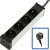 LOGON PROFESSIONAL TUPS039 POWER STRIP 10" -  4WAY - TUPS039