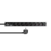 Lanview LVR-3MSCH-SPD-SCH8 19�� Rack mount power strip. LVR-3MSCH-SPD-SCH8