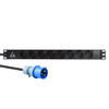 Lanview LVR-3MIEC-LIC-SCH8 19'' rack mount power strip. LVR-3MIEC-LIC-SCH8