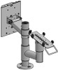 Ergonomic Solutions FARMA005-32 300mm SP2 pole with top and FARMA005-32
