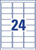 Avery L4773-20 Self-Adhesive Label Rounded L4773-20