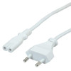 Value 19.99.2095 Power Cable White 1.8 M 19.99.2095