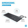 HP 664R5AA#ABV 150 Wired Keyboard ARAB 664R5AA#ABV